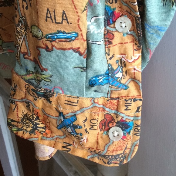 Nick and Nora vintage map shirt - Picture 9 of 15